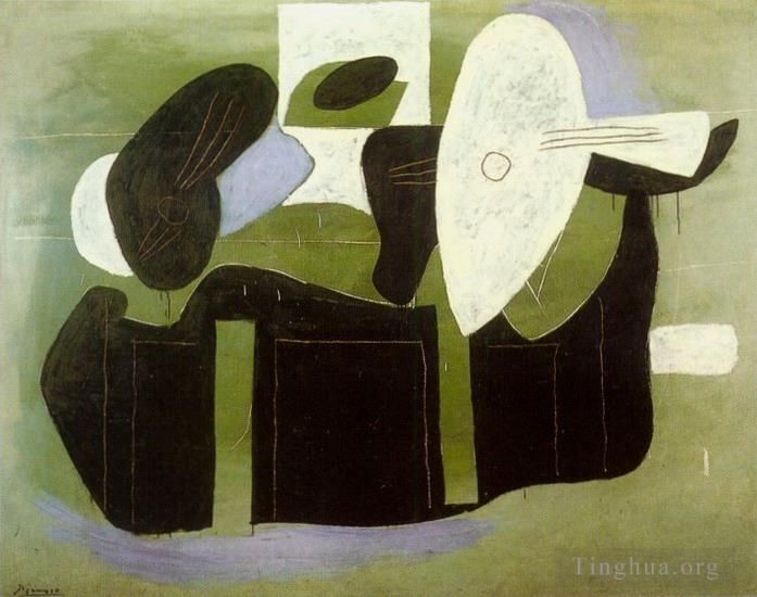 Pablo Picasso Types de peintures - Instruments de musique sur une table 1926