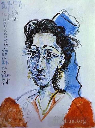 Pablo Picasso Types de peintures - Jacqueline Rocque 1958
