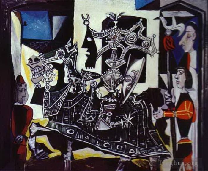 Pablo Picasso Types de peintures - Chevalier Page et Moine 1951