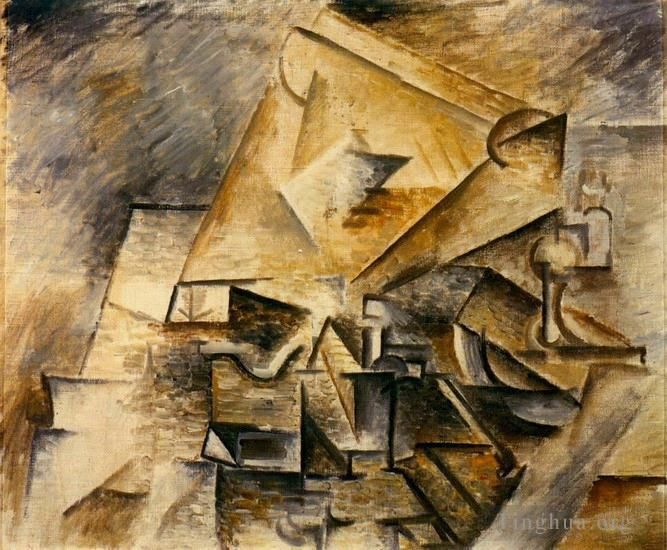 Pablo Picasso Types de peintures - L'écrineur 1910