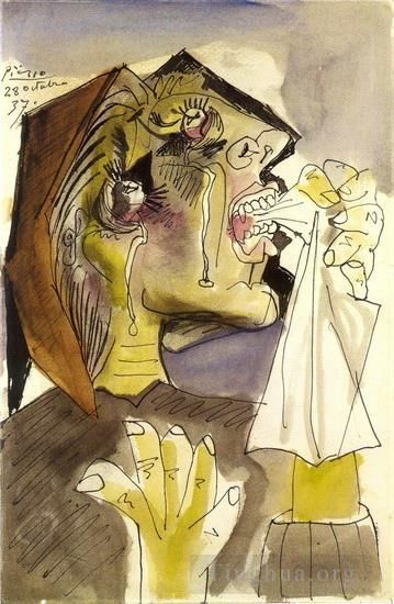 Pablo Picasso Types de peintures - La femme qui pleure 13 1937