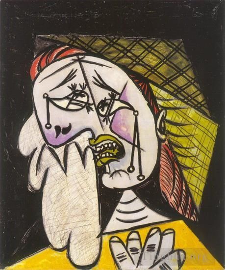 Pablo Picasso Types de peintures - La femme qui pleure au foulard 1937