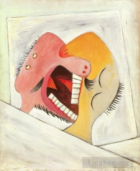 Pablo Picasso Types de peintures - Le baiser deux têtes 1931
