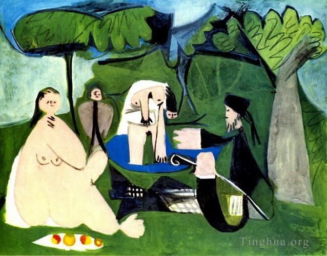 Pablo Picasso Types de peintures - Le déjeuner sur l'herbe Manet 1960
