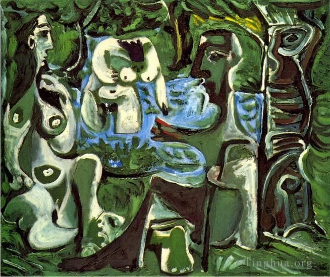Pablo Picasso Types de peintures - Le déjeuner sur l'herbe Manet 11961