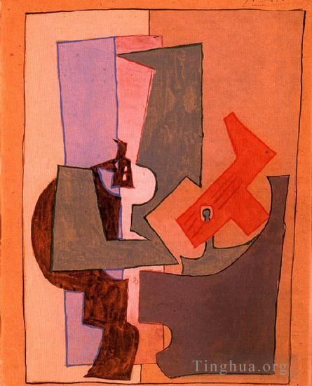 Pablo Picasso Types de peintures - Le guéridon 1914