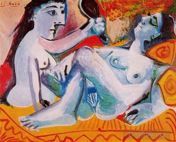 Pablo Picasso Types de peintures - Les deux amies 1965