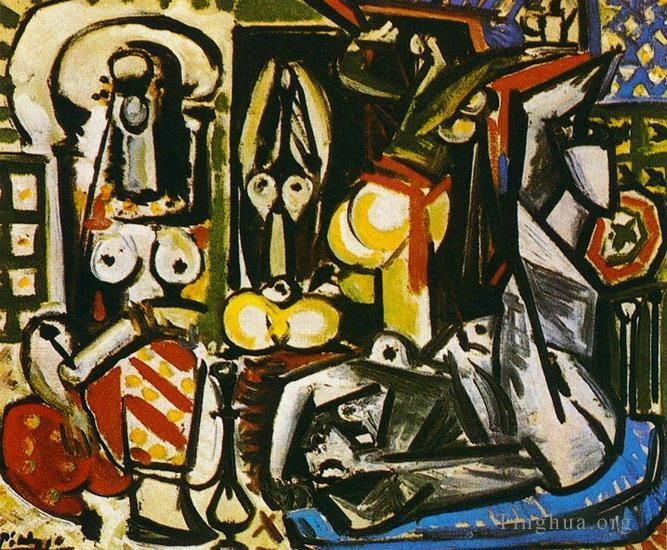 Pablo Picasso Types de peintures - Les femmes d'Alger Delacroix IV 1955