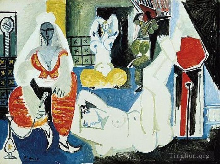 Pablo Picasso Types de peintures - Les femmes d'Alger Delacroix IX 1955
