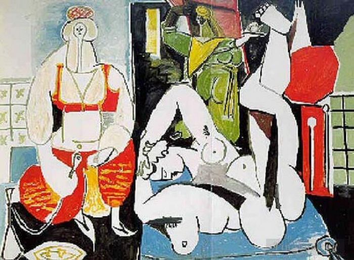 Pablo Picasso Types de peintures - Les femmes d'Alger Delacroix VIII 1955