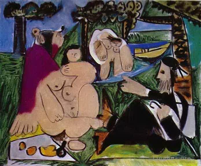 Pablo Picasso Types de peintures - Déjeuner sur l'herbe d'après Manet 1960