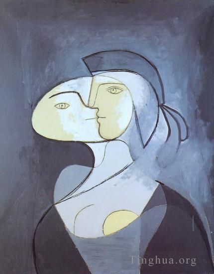 Pablo Picasso Types de peintures - Marie Thérèse visage et profil 1931