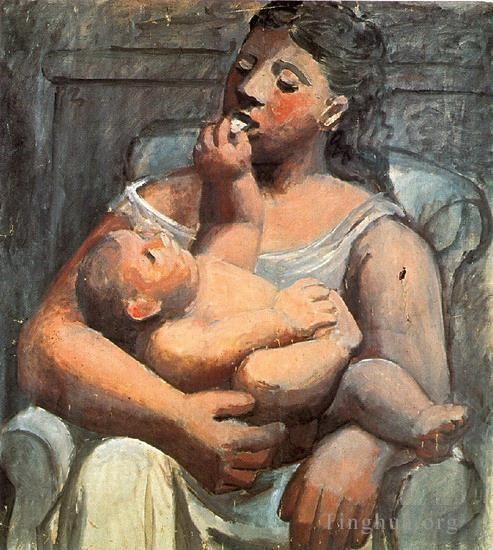 Pablo Picasso Types de peintures - Mère et enfant 1907