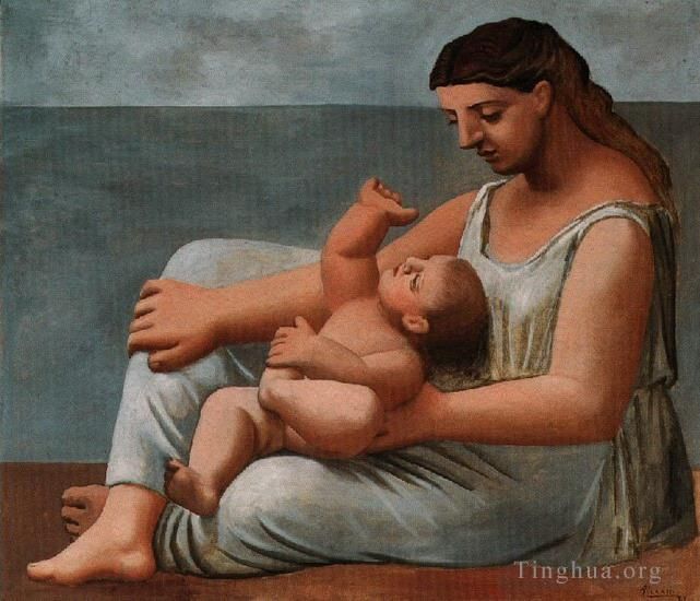 Pablo Picasso Types de peintures - Mère et enfant 1921