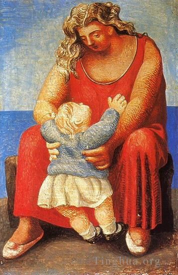 Pablo Picasso Types de peintures - Mère et enfant 5 1921