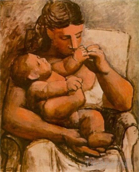 Pablo Picasso Types de peintures - Mère et enfant1905