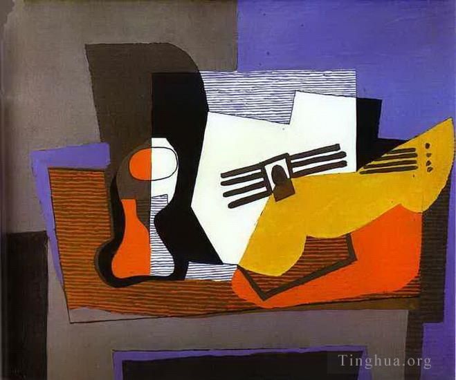 Pablo Picasso Types de peintures - Nature morte à la guitare 1942