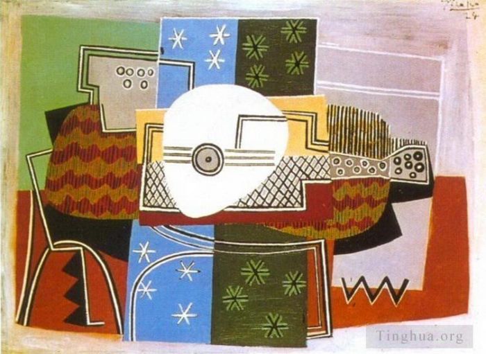 Pablo Picasso Types de peintures - Nature morte à la mandoline 1924