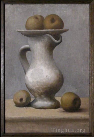 Pablo Picasso Types de peintures - Nature morte au pichet et aux pommes 1913
