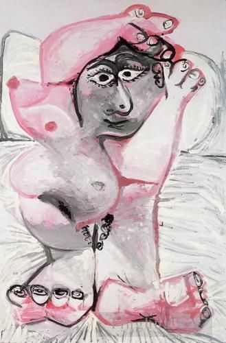 Pablo Picasso Types de peintures - Nu canapé 1967