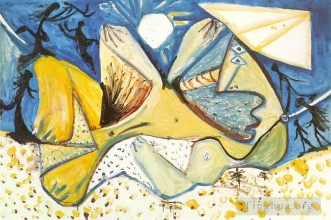 Pablo Picasso Types de peintures - Nu canapé 1971