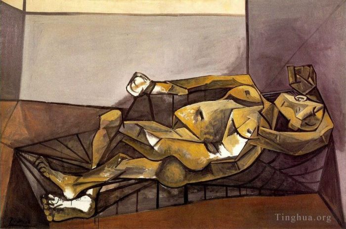Pablo Picasso Types de peintures - Nu couche 1908