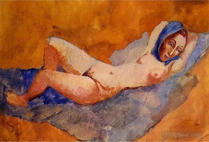Pablo Picasso Types de peintures - Nu couche Fernande 1906