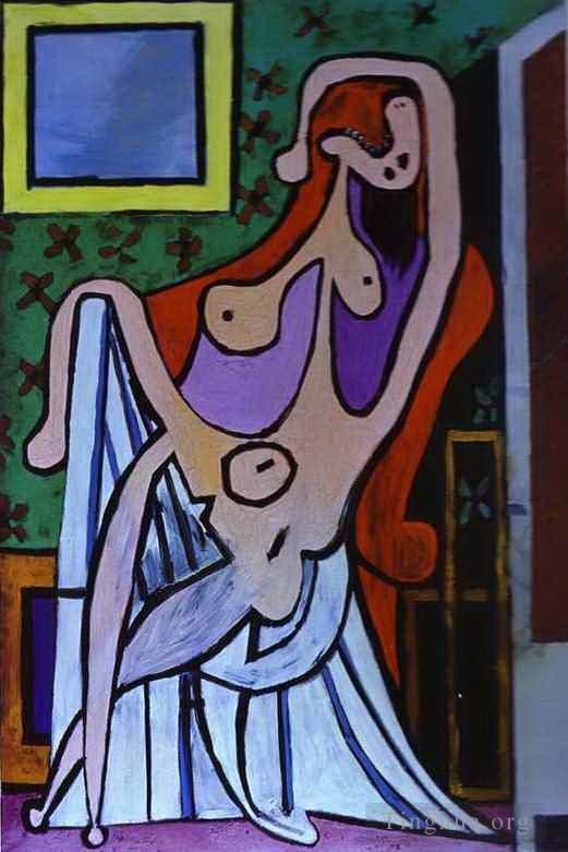 Pablo Picasso Types de peintures - Nu dans un fauteuil 1929