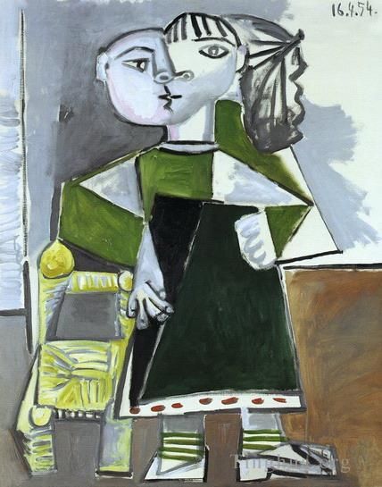 Pablo Picasso Types de peintures - Paloma debout 1954
