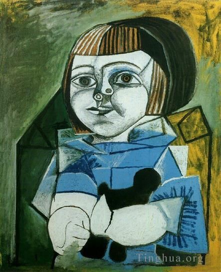 Pablo Picasso Types de peintures - Paloma en bleu 1952