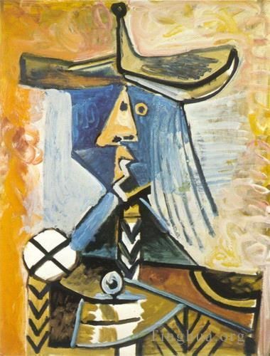 Pablo Picasso Types de peintures - Personnage 1971