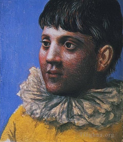 Pablo Picasso Types de peintures - Portrait d'adolescent en Pierrot 1922