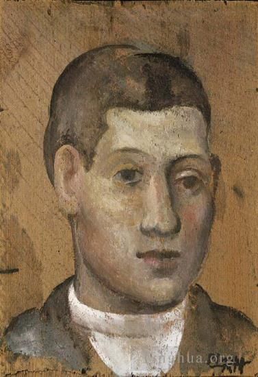 Pablo Picasso Types de peintures - Portrait d'un jeune homme 1915