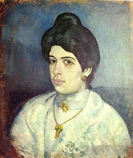 Pablo Picasso Types de peintures - Portrait de Corina Romeu 1902