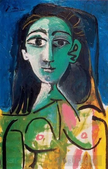 Pablo Picasso Types de peintures - Portrait de Jacqueline 1956