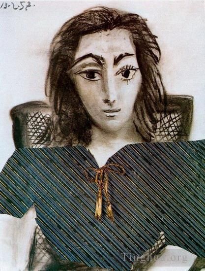 Pablo Picasso Types de peintures - Portrait de Jacqueline 1957