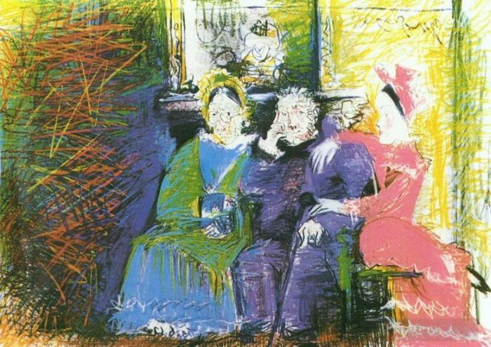 Pablo Picasso Types de peintures - Portrait de famille 1962