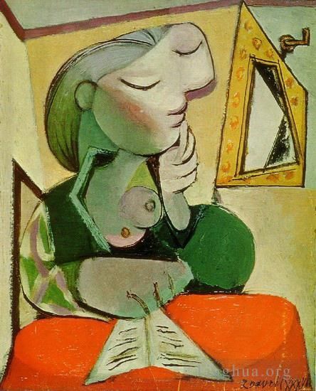 Pablo Picasso Types de peintures - Portrait de femme Femme lisant 1936