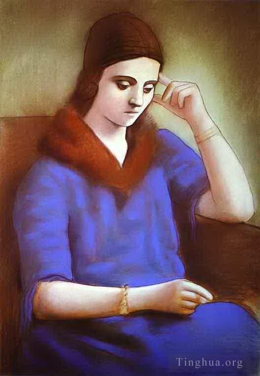 Pablo Picasso Types de peintures - Portrait d'Olga Picasso 1922