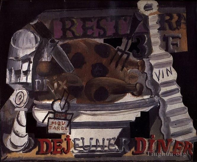Pablo Picasso Types de peintures - Restaurant 1914