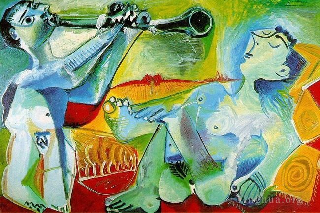 Pablo Picasso Types de peintures - Sérénade L'Aubade 1965