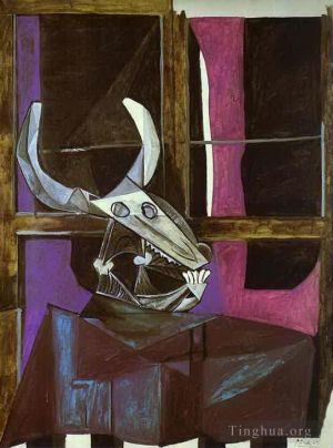 Tous les types de peintures contemporaines - Nature morte au crâne de bœuf 1942