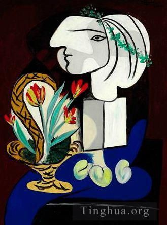 Pablo Picasso Types de peintures - Nature morte aux tulipes Nature morte aux tulipes 1932