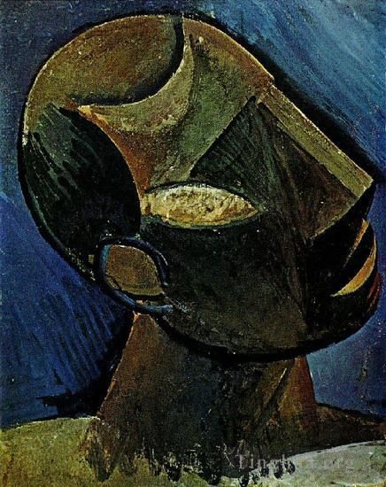 Pablo Picasso Types de peintures - Tête d'homme 1913