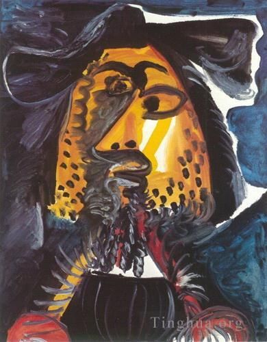Pablo Picasso Types de peintures - Tête d'homme 94 1971