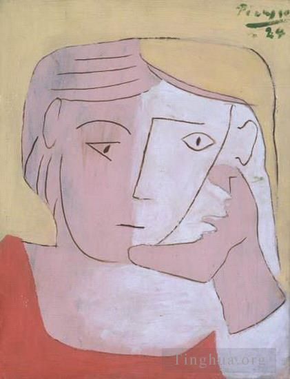 Pablo Picasso Types de peintures - Tête de femme 2 1924