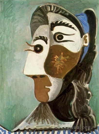 Pablo Picasso Types de peintures - Tête de femme 6 1962