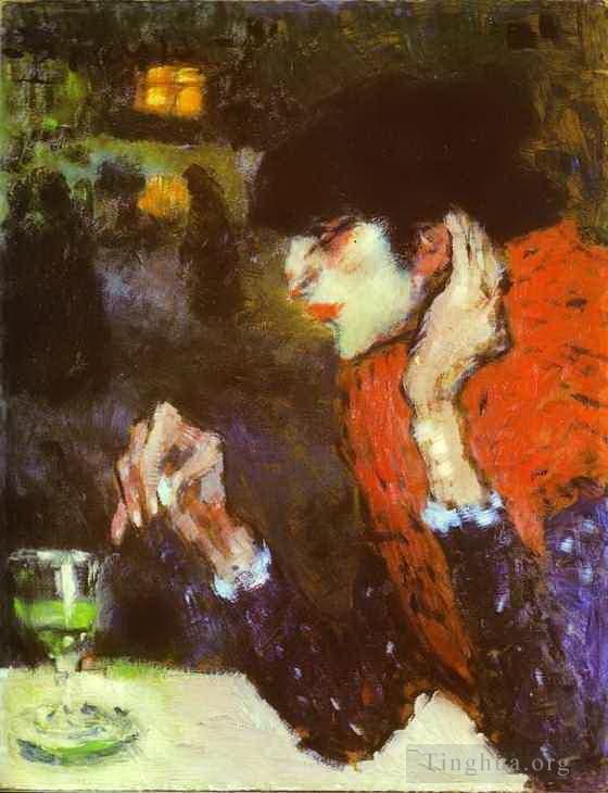 Pablo Picasso Types de peintures - Le buveur d'absinthe 1901