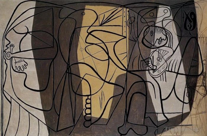 Pablo Picasso Types de peintures - L'artiste et son modèle L artiste et son modèle 1927