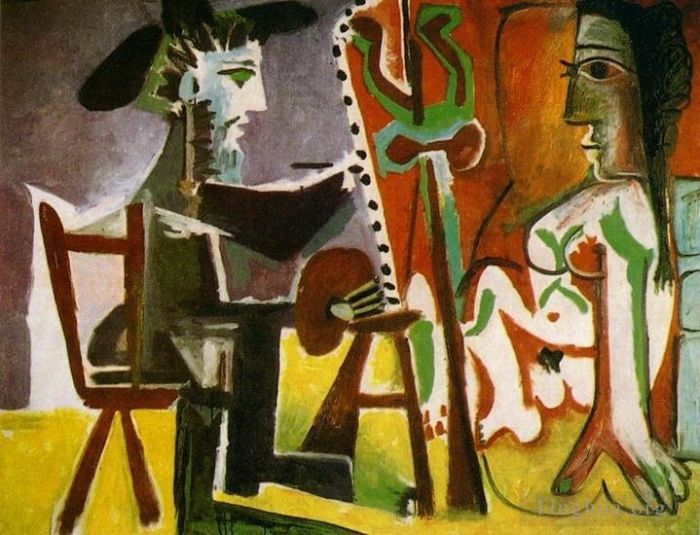 Pablo Picasso Types de peintures - L'artiste et son modèle L artiste et son modèle 1963